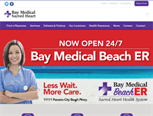 Tablet Screenshot of baymedical.org